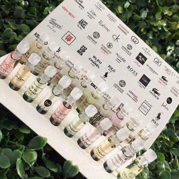 Bộ 20 chai nước hoa test mini 2ml