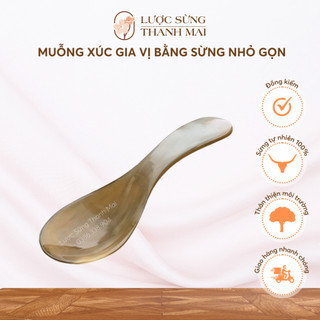 Muỗng Xúc Gia Vị Bằng Sừng Nhỏ Gọn | LƯỢC SỪNG THANH MAI