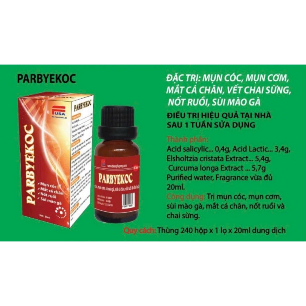 Parbyekoc Mụn cóc mụn cơm mắt cá chân nốt ruồi chai sừng, sùi mào gà Zacakoc