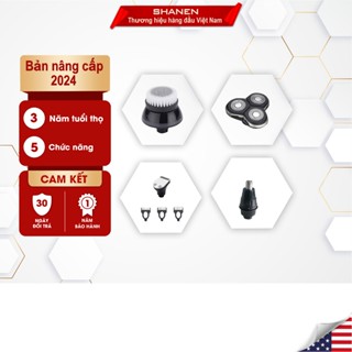 Phụ kiện máy cạo râu đa năng Shanen lưỡi dao, tỉa lông mũi, massage mặt, tông đơ - Shanen official