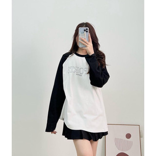 Áo thun dài tay 100% cotton in chữ Sport
