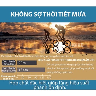 Gôn phanh xe đạp KINGSTOP Gôm Thắng Má Phanh xe đạp