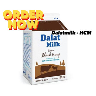 Sữa thanh trùng sô cô la Đà Lạt Milk 180ml