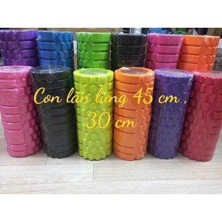 Con lăn masage giãn cơ tập yoga, gym Foam Roller bản 33cm, 45cm