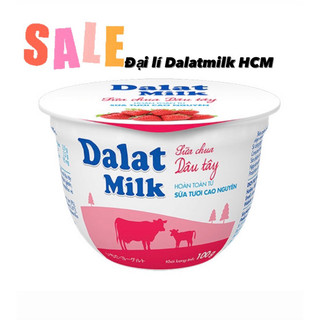 sữa chua ăn dâu tây 100gr DALATMILK