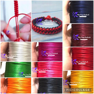 (mua từ 10 giá 3.000₫/ mét) DÂY TIM ĐAN VÒNG size 1.5mm bóng đẹp đan vòng may mắn, nút thắt trung hoa