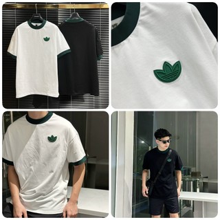 Áo phông nam A Di Đát thêu logo xanh lá cực chất - Áo thun nam A Di Dás logo thêu cao cấp