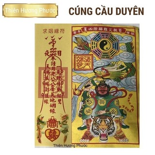 Cúng cầu con vàng mã có linh phù