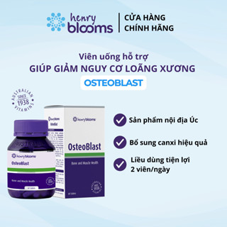 Viên uống bổ sung canxi Henry Blooms Osteoblast (60viên) Vitamin D3,Vitamin K xương chắc khoẻ giảm loãng xương HB0011