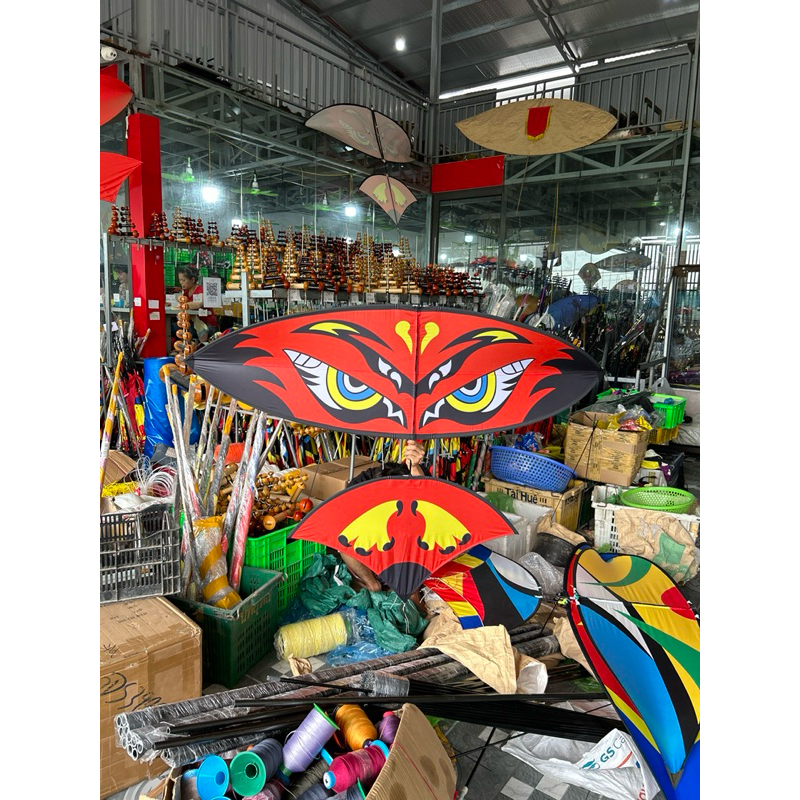 Diều 2m mắt cú đỏ đã hoàn thiện ( hàng kĩ nét )