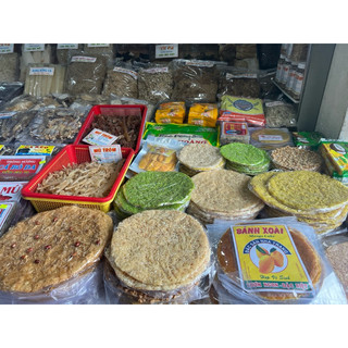 Bánh tráng dừa lá dứa_ăn liền