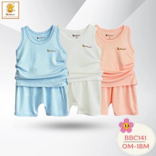 Bộ Ba lỗ sơ sinh Babiboo vải visco siêu mềm mại cho bé