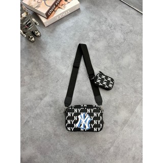 Túi đeo chéo nam nữ mlb thời trang monogram kèm túi nhỏ mini bag 2 ngăn tiện lợi size 18 cm x 5 cm x 11.5 cm