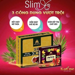 Combo 2 Hộp Giảm Cân Đông Y Mộc Linh X3 - 30viên/1 hộp ( Tặng 2 hộp detox-20viên/1hộp)