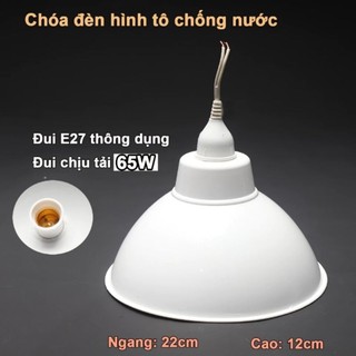 (GIÁ HỦY DIỆT) CHÓA ĐÈN KÈM ĐUÔI KÍNH NƯỚC E27