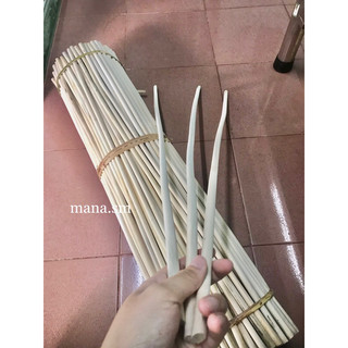 Combo 3 đoạn mây đã đường chà láng vỏ dài 80cm đường kính 10mm dùng làm đan lát trang trí