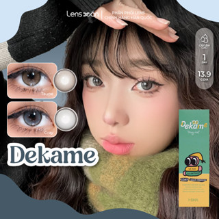 Kính áp tròng cận 1 ngày LENS XOẮN lens giãn tròng hàn quốc có viền tròn mắt trong veo chính hãng ISHA DEKAME