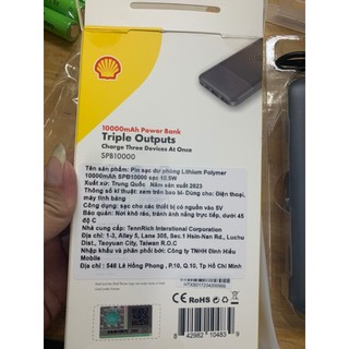 Pin Sạc dự phòng Shell 10000mAh