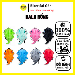 Balo Khủng Long Vải Nhung Mịn - Đựng Nón Bảo Hiểm Fullface, Đi Học Đi Làm Đi Du Lịch - Biker Sài Gòn