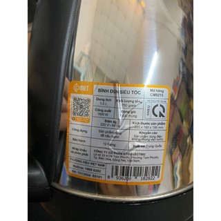 BÌNH ĐUN SIÊU TỐC COMET CM8215 1.5L