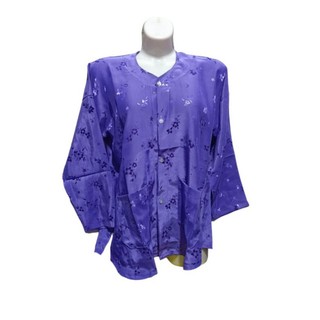Áo lụa Gấm bà ba cho bà già xẻ tà có túi