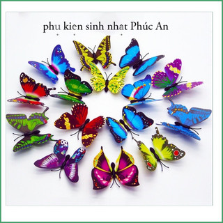 Sỉ túi 100 bướm size lớn 6cm trang trí bánh kem