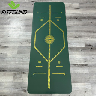 Thảm Cao Su PU 4.5mm In Định Tuyến Chống Trơn Trượt Tuyệt Đối Tập Yoga Gym Pilates Thể Dục - Mã D
