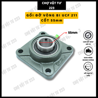 Gối đỡ vòng bi ucf211 cốt 55mm fbj - hàng trung quốc