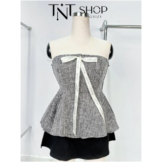 ÁO QUÂY DẠ BIGSIZE KẺ XÁM [TNT SHOP BIGSIZE 60KG 90KG]