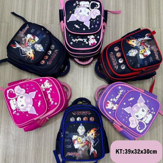 Balo Kuromi siêu nhân cặp sách cho bé đi học tiểu học xinh xắn nhiều màu 39x32x20cm
