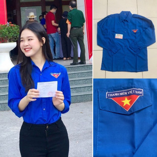 Áo đoàn thanh niên vải kate - flaring