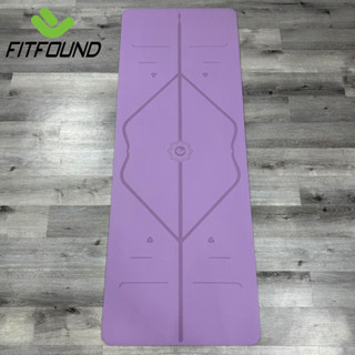 Thảm Cao Su Pu Xơ Dừa In Định Tuyến Dày 4.5mm Tập Yoga Gym Pilates Thấm Mồ Hôi Chống Trơn Trượt