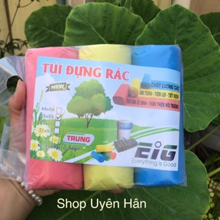 (3 cuộn- 1kg) Túi rác tự huỷ sinh học nhiều kích thước - tiện dụng, tiết kiệm