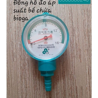 Đồng hồ đo áp suất bể chứa hầm khí biogas
