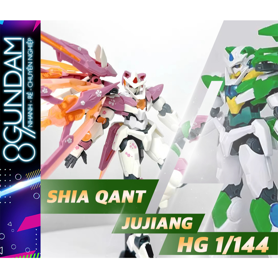 [CÓ SẴN] Mô Hình Lắp Ráp HG Shia 00 Qant (tặng kèm base và decal nước)