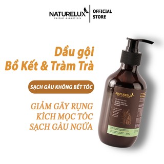 Dầu gội bồ kết cô đặc & tràm trà Naturelux giảm gãy rụng, sạch gàu 300ml