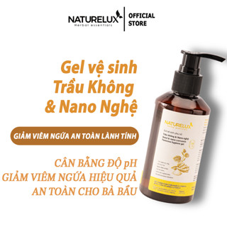 Dung dịch vệ sinh phụ nữ Trầu Không & Nano Nghệ làm sạch ngăn mùi kháng khuẩn NATURELUX 150ml