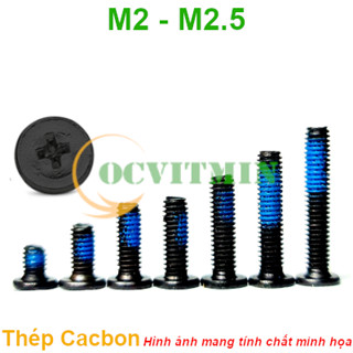 SPC2D# - Ốc Vít M2 M2.5 Có Keo Xanh Đen