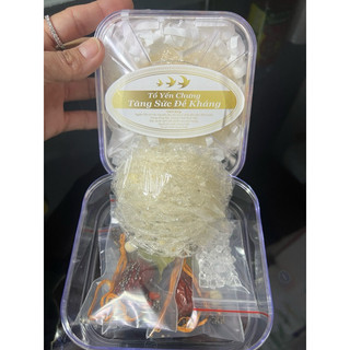 Yến sào nha trang.10g yến tinh chế sợi+ táo/ hạt chia +đường phèn