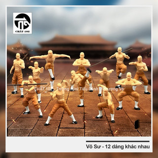 Tượng Mini - Sư đánh võ nhiều dáng - Phụ kiện, mô hình trang trí tiểu cảnh