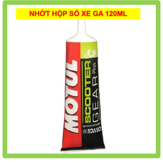 Nhớt hộp số Motul scooter gear plus 80W90 120ml, thời gian thay tới 5000km