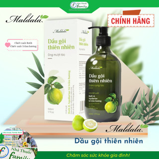 Dầu gội Thiên nhiên Maldala (500ml)|Tinh chất bưởi và Trầm hương. Kích thích mọc tóc, giảm rụng tóc