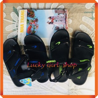 Sandal Nam ChangFa Đế Đúc 2 Quai Ngang Xé Dán Đi Mưa Siêu Bền - Size 35-43 Chuẩn Form - Lucky Girl shop