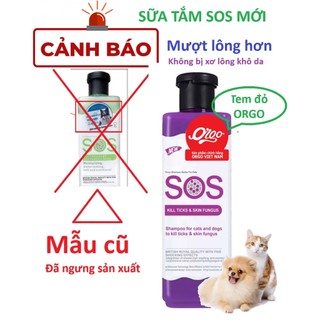 Hỗ trợ Ship- Sữa Tắm Cho Chó Lông Nâu Đỏ SOS (530ml)
