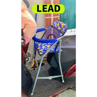 ( KHÔNG CÓ DÂY ) Ghế Ngồi Xe Máy Cho Bé Xe Lead Có Vòng ,Ghế ga xếp sắt sơn tĩnh điện gấp gọn , AN TOÀN CHO BÉ