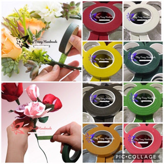 Băng keo sáp quấn cành làm hoa giấy, hoa voan