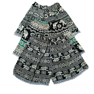 Quần đùi lanh ren thổ cẩm