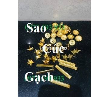 Sao, cúc, gạch phụ kiện gắn, trang trí cau vai , sao tròn trang trí mũ