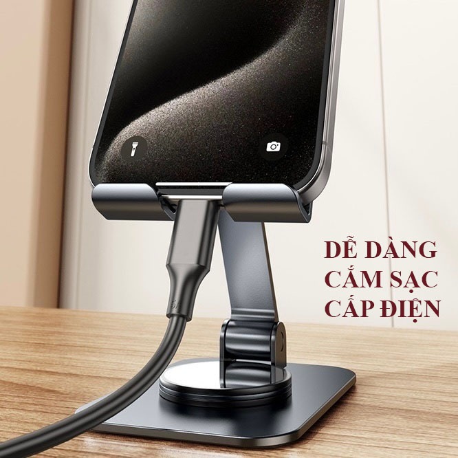 Giá đỡ Điện Thoại Ipad Máy Tính Bảng Xoay 360 Độ,Giá để bàn điện thoại Kim Loại Tản Nhiệt Gấp Gọn | BigBuy360 - bigbuy360.vn