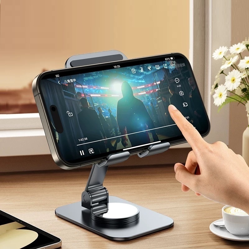 Giá đỡ Điện Thoại Ipad Máy Tính Bảng Xoay 360 Độ,Giá để bàn điện thoại Kim Loại Tản Nhiệt Gấp Gọn | BigBuy360 - bigbuy360.vn